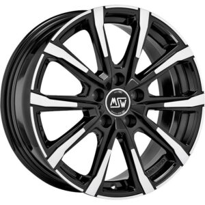 MSW Gloss Black Full Polished 6,5x16 5x114,3 ET32 CB66,1 60° 600 kg