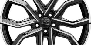 MSW Gloss Black Full Polished 10x20 5x120 ET35 CB64,1 60° 815 kg