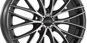 OZ Racing Matt Dark Graphite Diamond Cut 8x17 5x110 ET38 CB75,0 Conical 60° Tuner 60° 700 kg