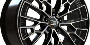 Fondmetal Glossy Black Machined 9x21 5x130 ET51 CB71,6 R14 1050 kg