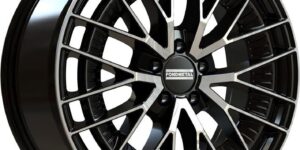 Fondmetal Glossy Black Machined 8,5x20 5x112 ET40 CB66,5 R14 1000 kg